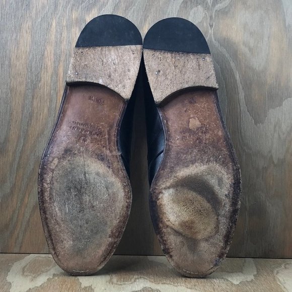 Magnanni Kiltie Tassel Black Leather Loafers - Picture 8 of 10